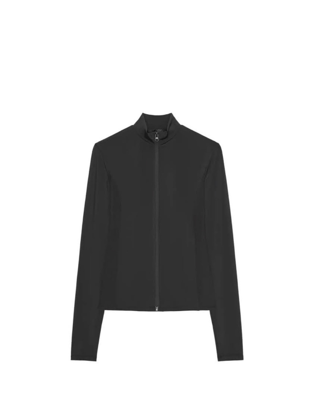 Zara Seamless Black Zip-Front Women's Sport Jacket